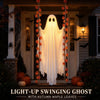 LED Swinging Ghost Halloween Decoration