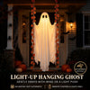 LED Swinging Ghost Halloween Decoration