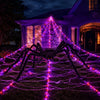 Illuminated Halloween Spider Web Lights