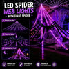 Illuminated Halloween Spider Web Lights
