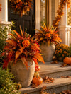 Autumn Floral Garden Stake