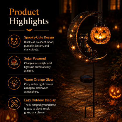 Halloween Early Bird Sale 🔥 | 49% OFF Pumpkin Moon Garden Stake Light