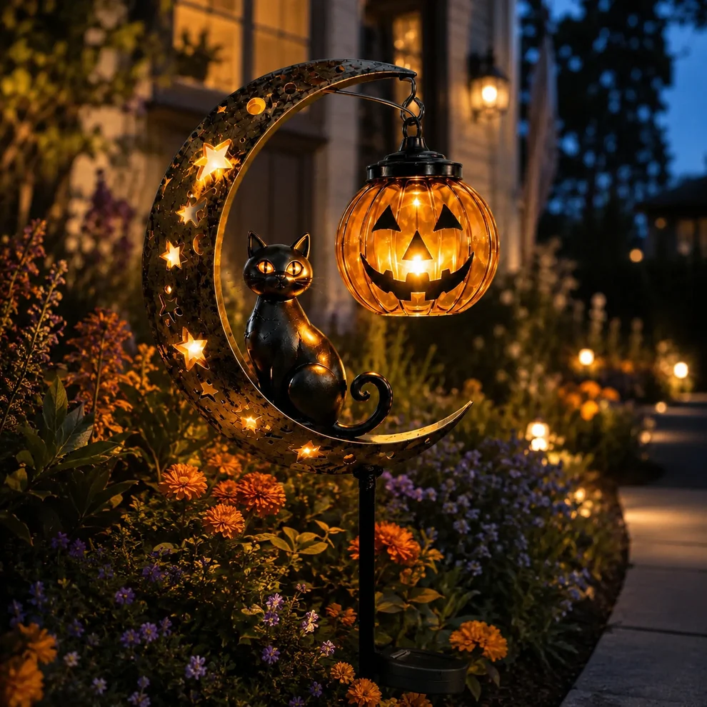 Halloween Early Bird Sale 🔥 | 49% OFF Pumpkin Moon Garden Stake Light
