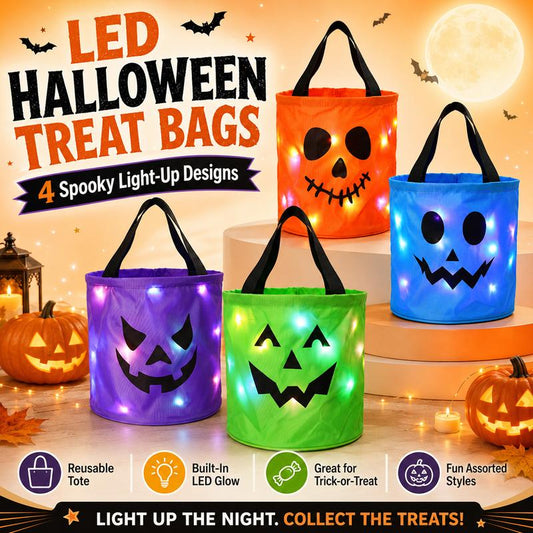 Light-Up Trick-or-Treat Bags