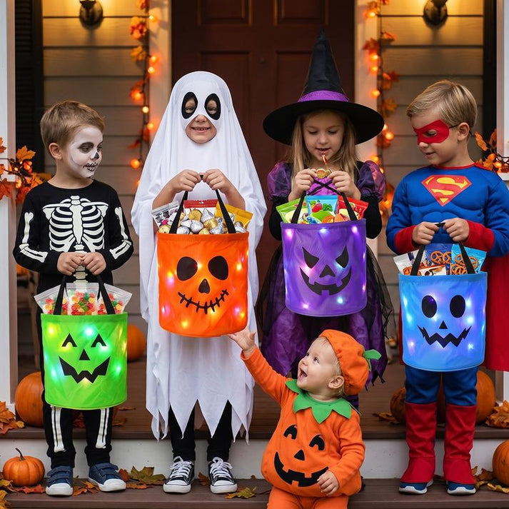 Light-Up Trick-or-Treat Bags